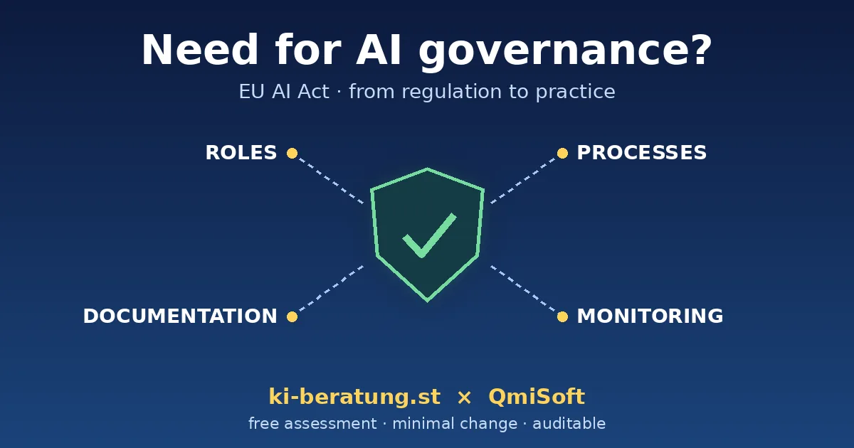 From regulation to practice: roles, processes, documentation and monitoring — AI governance by ki-beratung.st